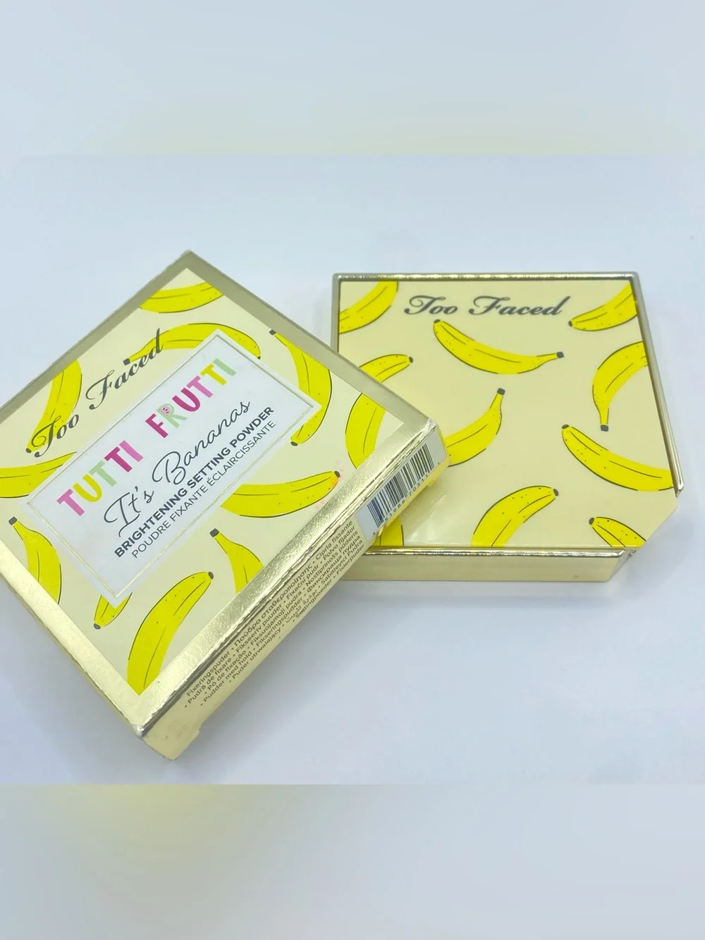 Too Faced Tutti‎ Frutti It's Bananas BANANA CREAM Brightening Setting Powder NIB